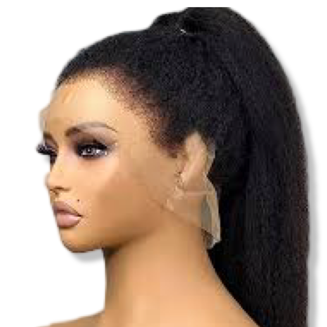 Wow factor black straight lace front buy wig