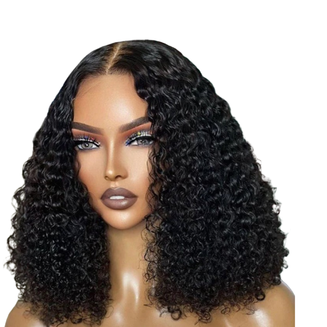 Hawaiian wet wave green lace discount front wig