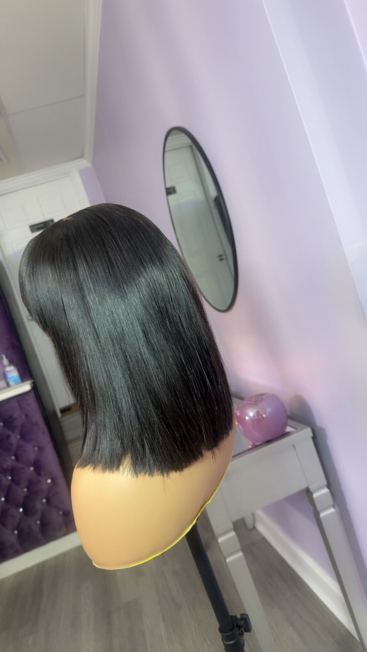 14” Lace Frontal Layered Bang Bob Wig!
