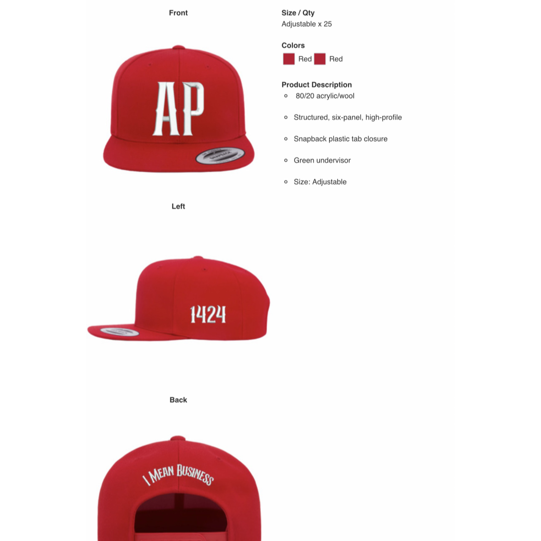 I Mean Business “AP” SnapBacks! 🧢