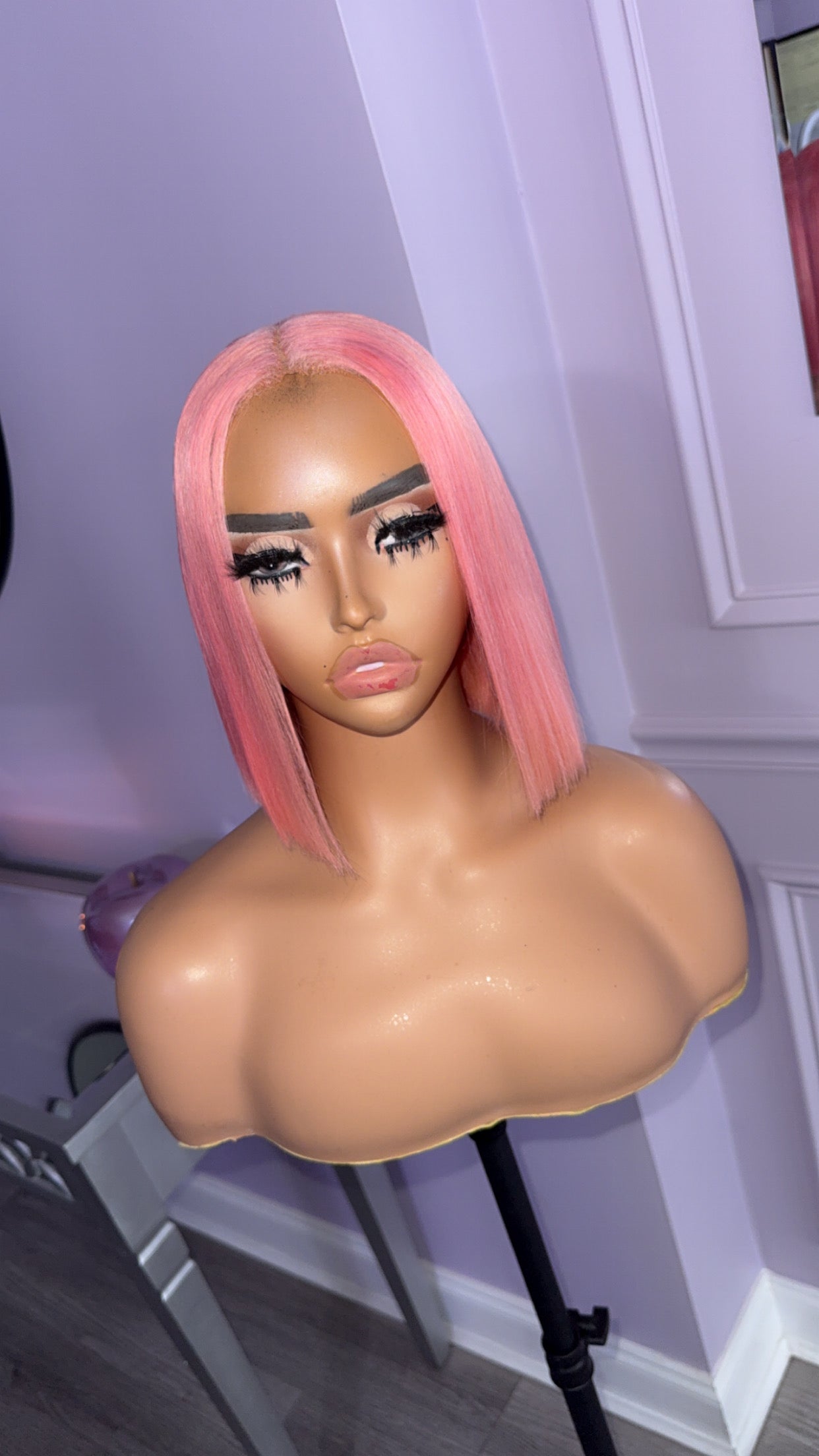 Powder pink Lace Frontal Wig!