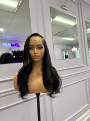 18” 13x4 HD Lace Frontal wig! Pre bleached and styled.