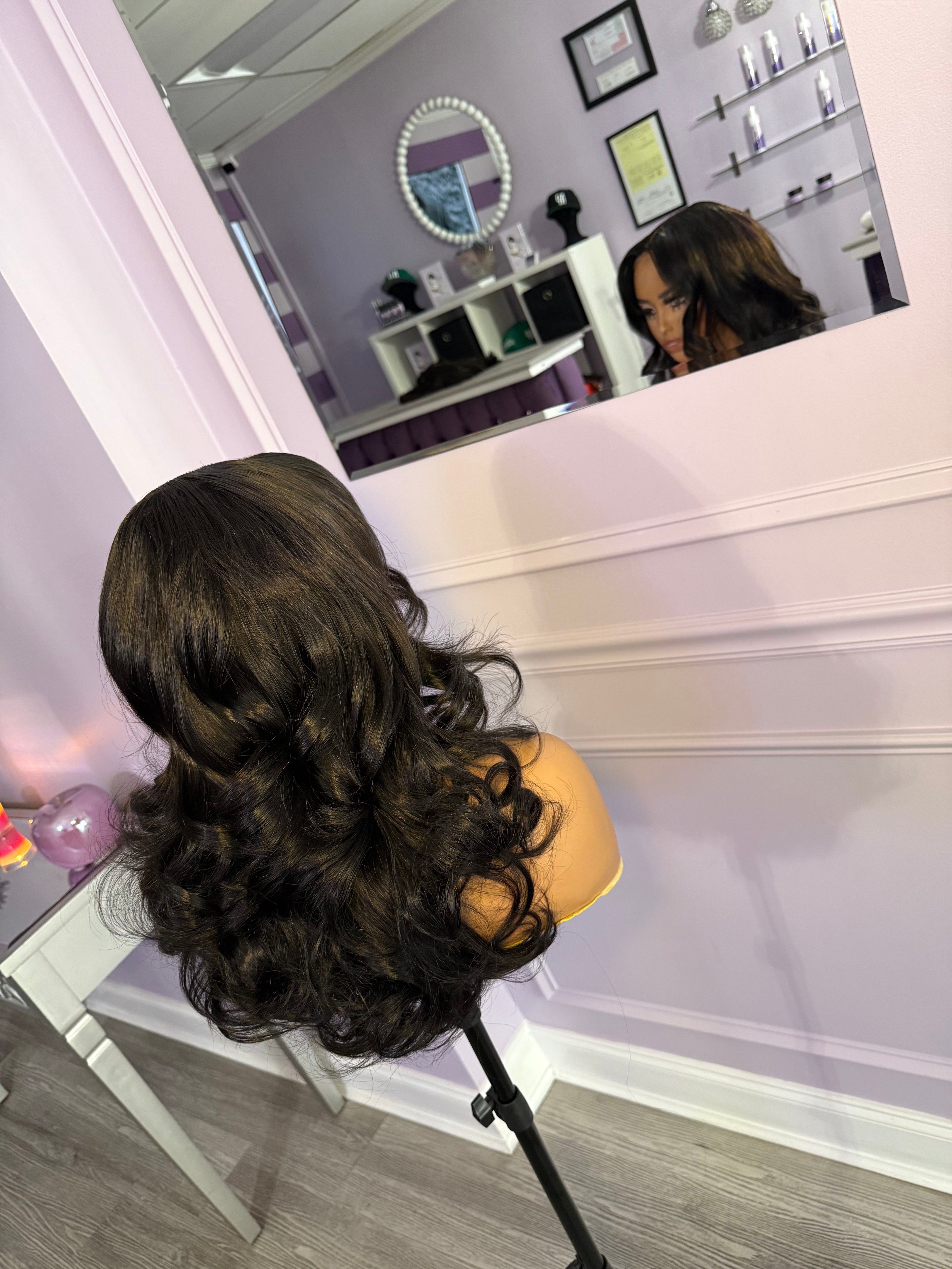 It girl curls! 20/22” 7x7 Lace Closure Wig! Custom curled x layers